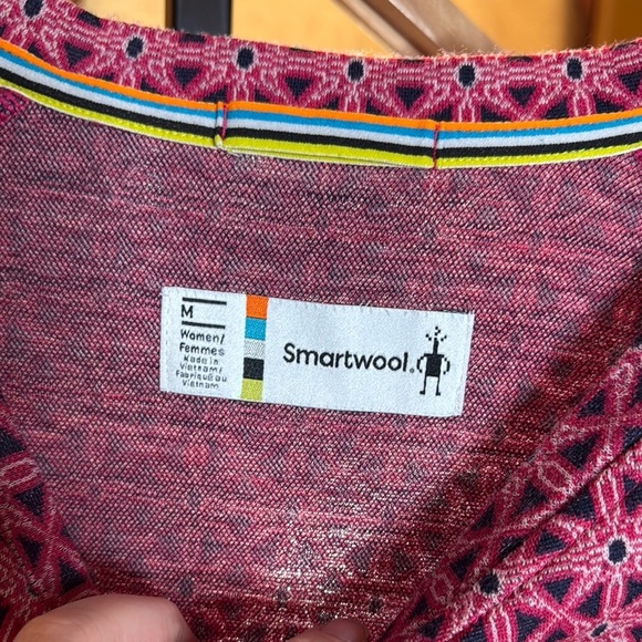 Smartwool Everyday Exploration Merino Wool Geometric Crew Neck Dress Size Medium - Picture 4 of 7